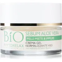 Phytorelax Bio Sebum Aloe Vera Moisturizing Gel Cream för att göra huden mindre fet 50ml