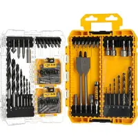 DeWalt DT70785-QZ, 100 styck, PH2, PZ3, T10, T15, T20, T25, T30, T40, (1) Wood milling drill Ø 22 / 25 (1) Black and Gold metal drill bits: 2 / 3 /...