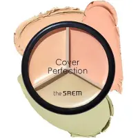 The Saem Cover Perfection Triple Pot Concealer #03 Correct Up Beige