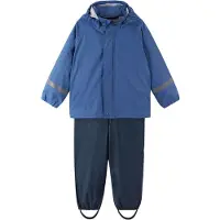 Reima Regnkläder m. Hängslen - Tihku - PU - Denim Blue - - 3 år (98) - Regnkläder
