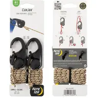 Nite Ize Cord Tightener - 2 Pack with 8 ft Rope