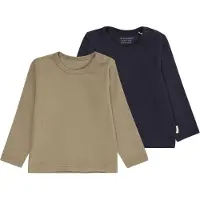 Minymo Tröjor - 2-pack - Dark Marinblå - - 62 - Tröja