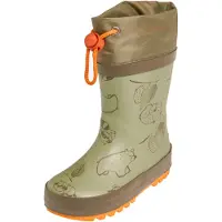Playshoes Gummistövel khaki / oliv / ljusorange