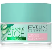 Eveline Cosmetics Ekologisk aloe + kollagen aktiv och intensiv fuktgivande kräm-gel med lugnande effekt 50 ml