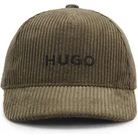 HUGO Kids' cap in cotton corduroy with embroidered logo