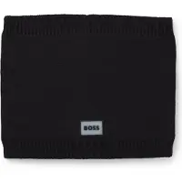 BOSS Kids' snood with rubber logo badge