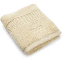 BOSS Cotton guest towel with tonal embroidered logo