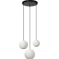 Lucide Hänglampa Bina, dimbar, Vitt / opal, Vardagsrum / matsal, Keramik, Modern, Pendellampa