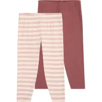 Minymo Leggings ljusbeige / rosa / burgunder