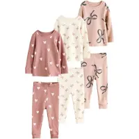 Next Pyjamas grafit / mauve / gammalrosa / naturvit