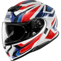 Shoei Neotec 3 Anthem TC-10 Vit/Blå/Röd/Svart S Unisex hvid