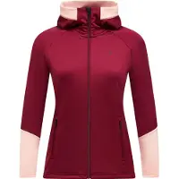 Peak Performance Women's Rider Essentials Zip Hood Vertical Zenith/peach Fuzz/