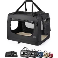 Lionto transportlåda i textil, svart - B 69 x D 101 x H 70 cm
