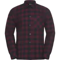 Jack Wolfskin Men's Lite Flannel Shirt Check Amaranth