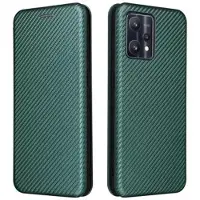Mtp Products OnePlus Nord CE 2 Lite 5G Flipfodral - Kolfiber - Grön
