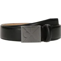 Calvin Klein Emblem Logo Plaque Smooth Belt