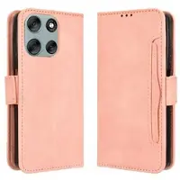 Mtp Products Motorola Moto G56 Korthållare plånboksfodral - Rosa