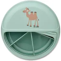Carl Oscar Snackslåda - SnackDisc - 795 ml - Grön m. Camel - - One Size - Matlåda