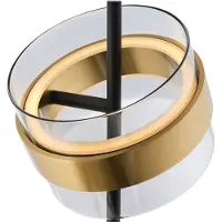Brilliant LED golvlampa Inside, dimbar, Aluminium / grå / zink, Vardagsrum / matsal, Metall, LED-golvlampa