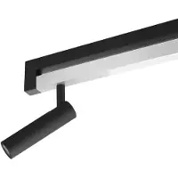 Brilliant LED-takspotlight Pulse, svart, 100 cm, metall dimbar, Svart, Vardagsrum / matsal, Metall, Modern, LED-taklampa