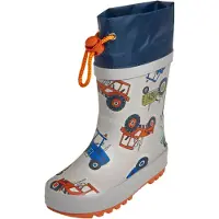 Playshoes Gummistövel marinblå / ljusblå / ljusgrå / mörkorange