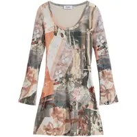 Desigual Klänning lax / svart / vit