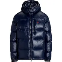Ralph Lauren för män. 710968281002 Gorham skinnig dunjacka i marinblå (M), Casual, Hållbar, Återvunnen nylon, Marino
