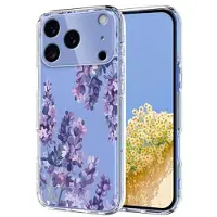 Mtp Products iPhone 17 Pro Max Blommigt TPU-skal - Blåregn