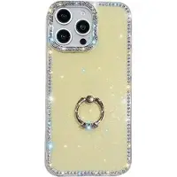 Mtp Products iPhone 16 Pro Max CrystalGlow Hybridskal med Ringhållare - Gul