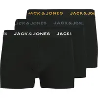 Jack & Jones Boxershorts 'JACCONOR' guldgul / rökgrå / svart / vit