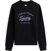 Tommy Hilfiger Svart Bomull Kvinna Sweatshirt