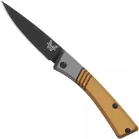Benchmade Successor 315BK-01, Black Cerakote M390, Burnt Brass, Ash Gray, Aluminium, pocket knife