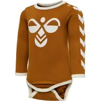 Hummel Body l/ä - HmlFlipper - Orange m. Logo - - 62 - Body L/Ä