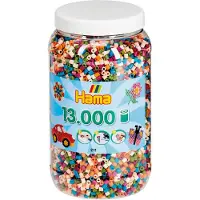 Hama Midi Pärlor - 13 000 st. - 58 Mix - - One Size - Pärlor