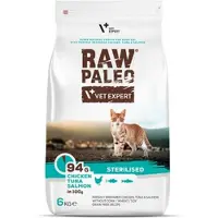 Raw Paleo VETEXPERT Sterilised Chicken&amp;Tuna&amp;Salmon för kastrerade katter 6 kg