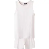 LMTD Pyjamas - NlfNomina - Shorts/Linne - Rosa Marshmallow - - 13-14 år (158-164) - Pyjamas 2-delad
