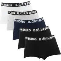 Björn Borg Hipstertrosor - 5-pack - Grå/Vit/Svart/Blå - - 11-12 år (146-152) - Hipstertrosor