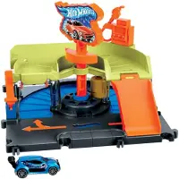 Hot Wheels City Downtown Express Car Wash Playset, 4 År, Plast