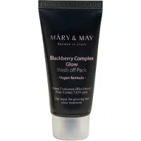 MARY & MAY Blackberry Complex Glow Wash off Pack 30g - Rozjaśniająco-ujędrniająca maseczka do twarzy