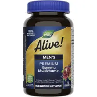 Nature'S Way , Alive! Mäns Premium Gummy Multivitamin, Orange, Grape & Cherry, 75 Gummies