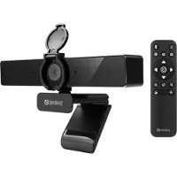 Sandberg Pro Remote - Webbkamera - färg - 8 MP - 3840 x 2160 - 4K - ljud - USB