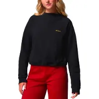 Columbia - Sweatshirts dam - High Cascades Crop French Terry LS Black för UnisexBomull - Storlek S - Svart