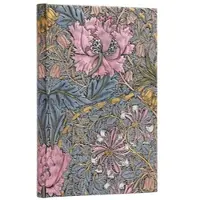 Morris Pink Honeysuckle (William Morris) Midi Lined Hardcover Journal