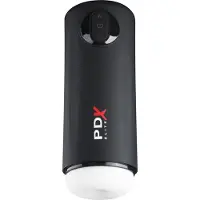 PDX Elite Moto Milker - masturbator med tryck och vibration - svart