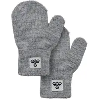 Hummel Vantar - 2-pack - Stickad - HmlMini - Gråmelerad - - 0-2 år (50-92) - Vantar