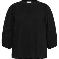 KAFFE CURVE Blus 'KCloulou' svart