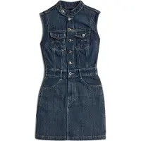 G-Star Moto Slim Dress - Medium blue - Women