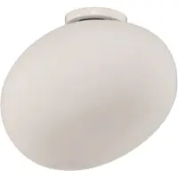 Foscarini Design taklampa Gregg media, dimbar, Vitt / opal, Vardagsrum / matsal, Glas, Design, Taklampa