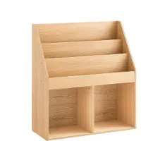 SoBuy Barnbokhylla 3 hyllor 2 fack 73x30x80 cm