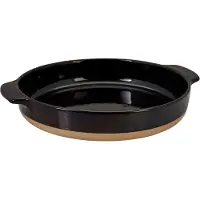 Lurch Terra Nova ugnsfast form, rund, svart/creme